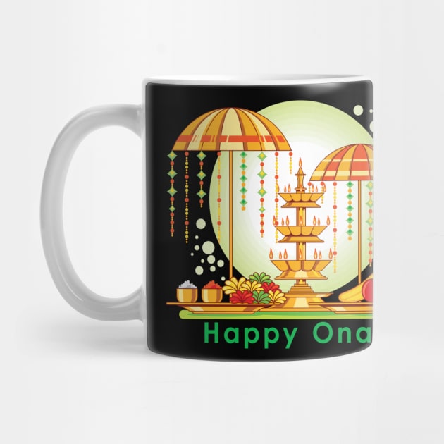 Happy Onam Umbrellas by HolidayBug